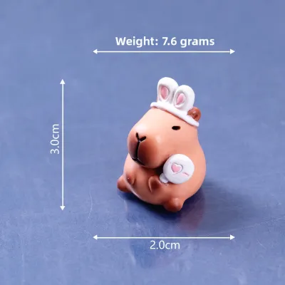 Cute Capybara Desk Decoration Computer Accessories Stable Emotion Healing Small Objects Workstation Resin Artistic Crafts