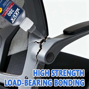 380 Strong Plastic Repair Adhesive - Waterproof Glue Instant Bonding Quickly Fixes Cracksfor ABS PP PVC Crack Fix All plastics.