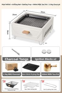 Smoke-free Tea and Barbecue Cooking Stove