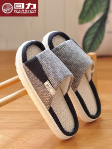 Dép Vải Lanh Mùa Xuân Cho Nam Đế Dày Chống Trượt Trong Nhà Thoáng Khí Thoáng Ngón Dép Lê Đế PVC Thấm Hút Ẩm