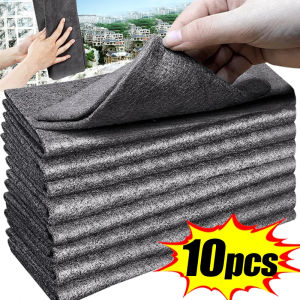 10/1pcs Magic Cleaning Cloths - Reusable Microfiber Washing Rags - Microfiber Glass Cleaning Cloth - Window Mirror Wipe Towels Rag Household Kitchen Clean Tools