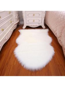 Round Imitation Wool Fluffy Rug Decoration