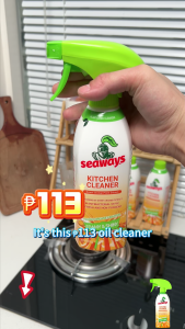 Seaways Kitchen Cleaner 480g Pot Cleaning Spray Oil Stain Remover Grease Removal Spray Cleaner
