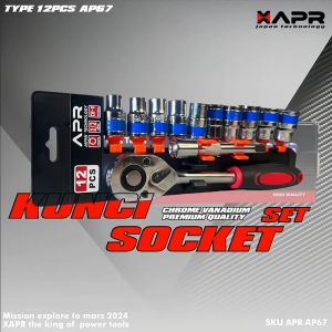 Kunci Sok Socket T3KIRO 1/2inc & Alat Perkakas Lengkap