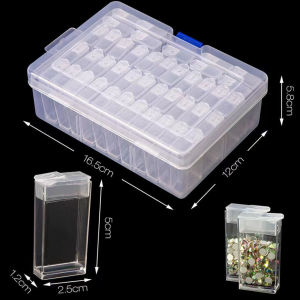 42 Grid Transparent Plastic Storage Box DIY Diamond Painting Loose Diamond Jewelry Rice Bead Storage Box DIY Accessory Box