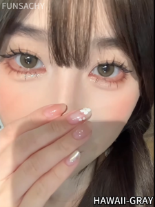 (COD)HAWAII คอนแทคเลนส์ คอนแทคเลนส์แฟชั่น สีฟ้า/สีน้ำตาล/สีเทา ตาโต เลนส์น่ารักๆ glam contact lens การจัดส่งรวดเร็ว FUNSACHY
