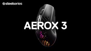 SteelSeries Aerox 3 Wireless + Bluetooth 2022 Edition Ultra Lightweight RGB Gaming Mouse AquaBarrier IP54 Honeycomb Mice