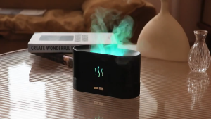 Flame Air Humidifier Practical Creative Simulation Flame Aromatherapy Machine USB Flame Atmosphere Lamp Home Office
