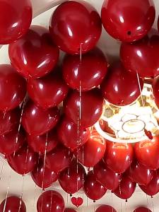100pcs Heart Balloon Pendant Wedding Room Accessories Love Heart Laser Pendants Balloon Ribbon Rain Birthday Party Decoration