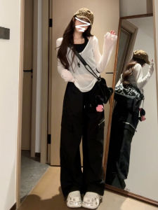 Womens Summer New Loose Long Sleeve Sun Protection Shirt Thin T-Shirt Slimming Meat Covering Small Design Sense Top