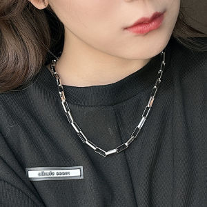 The Same Necklace as Brother Crow Ancient and Mysterious Cuban Link Chain Mens High Street Patchwork Fancy Womens Hip Hop Handsome Thick Clavicle Chain