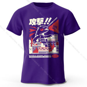 Urban Anime Dinosaur Graphic T-shirt - Unique Japanese Cartoon Design for Men Women Trendy Streetwear