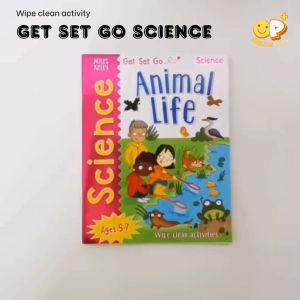Get Set Go : Science 4 wipe clean activity books.สมุดกิจกรรมแนววิทยาศาสตร์ ภาษาอังกฤษ เขียน ลบได้ ชุด 4 เล่ม