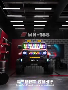 Remote Control Electric Baby Car with Big Four-Wheels Outdoor Drive Electric Big Toy Car Kereta儿童越野车