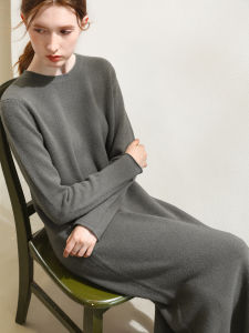 Miccbeirn | Comfortable Soft Wool Knit Dress for Autumn
