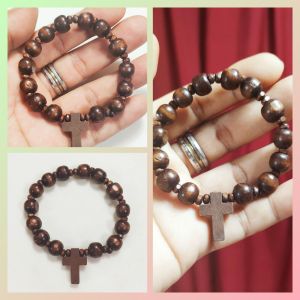 Wooden Rosary Bracelet