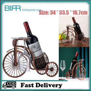 BIRR WINERACK004- Upside Down Hanging Wine Bicycle Glass Holder Wine Rack Bottle Glass Display Holder