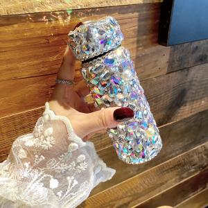 High-End Diamond Insulated Mug Mini Pocket Cup All Diamond Womens High Aesthetic Value New 2025 Gift Box Small Gift