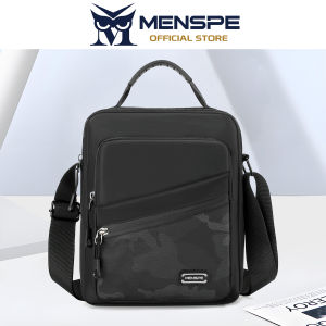 MENSPE Fashion Men Bags Shoulder Bag Oxford Cloth Cross Body Bag Casual Handbag Multiple Pocket Large Capacity Waterproof Lightweight Casual Sport Street Bag for Travel Outdoor