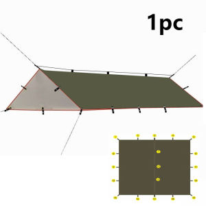19 Hanging: Pure green olive green green waterproof canopy suitable for installation and multifunctional outdoor camping and