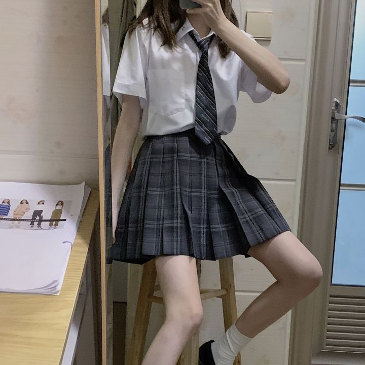 Gray uniform skirts outlet for high school