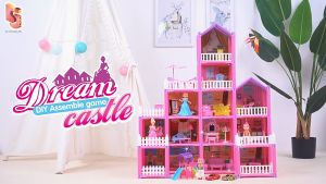 Handmade plastic LOL Dollhouse Castle DIY House Toy Miniature Dollhouse Girl Doll house Toys Villa Birthday Gifts