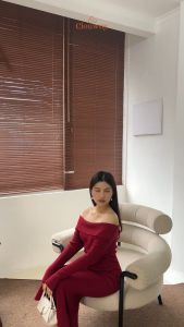 Clouwny Kayo Knit Dress Wanita Lengan Panjang Premium Knit Korean Look Fit to XXL