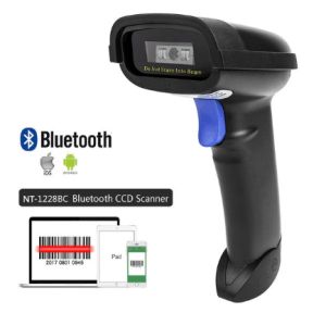 NETUM NT-1228BC Wireless Barcode Scanner 1D/CCD Barcode Reader Support Bluetooth and Wireless Compatible with Windows and Android Mac IOS for Retail Supermarkets