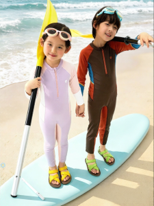 Q21 | Long Sleeve Pant Sun Protection Childrens Swimsuit Set