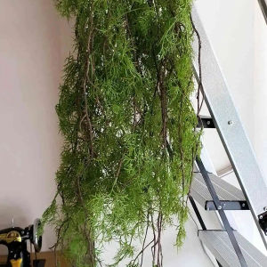 140cm Artificial Hanging Plant Ivy Wall Decoration Fake Pine Branches 1 Bunch 5 Forks Indoor Outdoor Home Decor DIY Garland