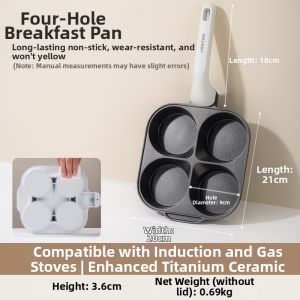 JEETEE | Non-Stick Ceramic Egg and Burger Frypan For Home Use