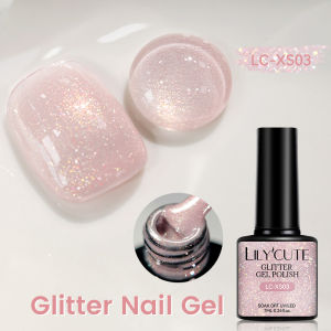 BORN PRETTY LILYCUTE 7ml Glitter Nail Art Gel Polish Shining Sequins Nail Art Varnish UV LED Soak off Supplies