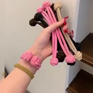 Womens Hairbands High Ponytail Rubber Bands Knotted Hair Ropes Hair Accessories Elastic Head Rope Headwear Scrunchies Hair Band