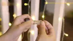 40M LED Icicle String Lights Fairy Lights Christmas Street Garland Droop 0.3m-0.5m New Year Party Wedding Garden Terrace Decor