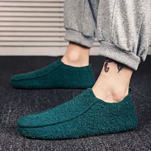 YRZL Nam Mùa Đông Dép Bông Ấm Áp Slip-On Nhẹ Trong Nhà Giày Gia Đình Sang Trọng Đế Ngoài Bằng Cao Su Giải Trí Màu Trơn Cho Nữ