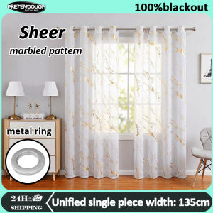 【Printed Curtain】100% Blackout Curtains Ring Curtain with Black Liner Thermal Insulated Noise Reducing Full Shading 160cm/180cm/220cm/255cm/275cm long Curtain