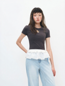 TEENIE WEENIE | Casual Comfort Hollow T-Shirt