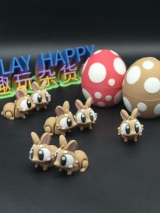 Large Eyes Pet Touchable 3D Printed Joint-Movable Realistic Animal Model Ornaments Creative Toys Collectible Figures