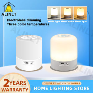 Dimmable Night Light LED Tricolor Touch Bedside Lamp Portable Rechargeable Home Bedroom Study Table Lamp ALINLT