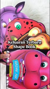 Buku Cerita Kanak-Kanak Haiwan Comel Bacaan suku kata Shape Book