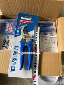 Kéo cắt cành tỉa cây siêu bén SENKA cán xanh lưỡi SK5 - 7"/175mm