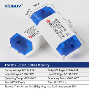 AC/DC 12W 24W 36W 60W 80W 100W LED Lighting Transformer Driver Adapter DC 12V 24V Lighting Fixture LED Light Strip Ceiling Light