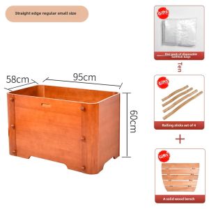 Solid Wood Detachable Foldable Bath Barrel Adult Home Use Full Body Bathtub Bucket Childrens Bath Bucket Bath Basin