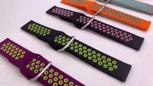 22mm Two-color Watchband For Xiaomi Watch S4 Silicone Sport Replace Strap Mi Watch S4 Smart Bracelet Wristband