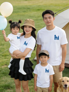 JIEBANXI | Family Matching T-Shirts Summer Photography Short Sleeve