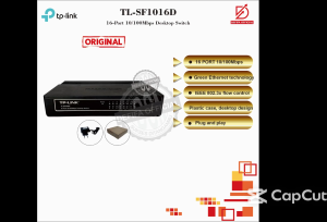 TP-LINK TL-SF1016D Unmanaged 16-Port 10/100 Mbps Desktop Switch HUB