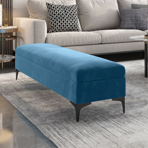 Luxurious Italian Style Fabric Bedside Bench for Bedroom Living Room Coat Closet Sofa Slipper Bench Quality Assurance