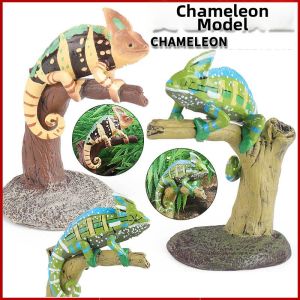 Realistic Educational Chameleon Toy Model for Children