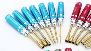 7PCS Short Handle RC Hex Screwdriver Nut Driver & Phillips Screwdriver Tool Set Allen Wrenches Socket For RC Mini Crawler Car