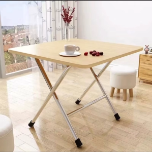 โต๊ะพับโต๊ะรับประทานอาหารพร้อมจัดส่ง โต๊ะทานข้าวโต๊ะพับได้โต๊ะคอม โต๊อเนกประสงค์โต๊ะทำงาน ขนาด60x60x50cm